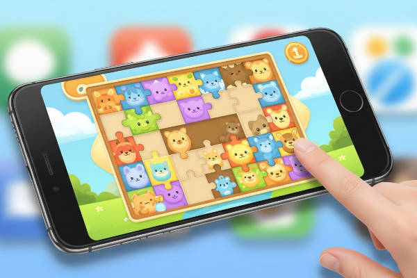 Sliding Puzzle Game Mockup